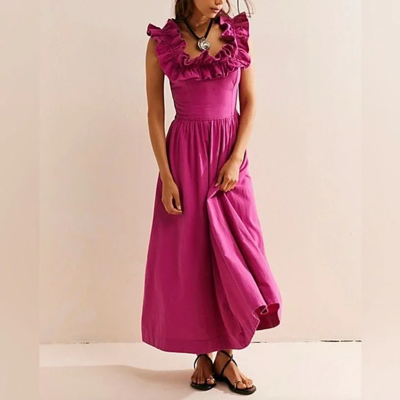 red velvet dress long sleeve Cherry Red Velvet Long Sleeve A-Line Swing Dress 3X